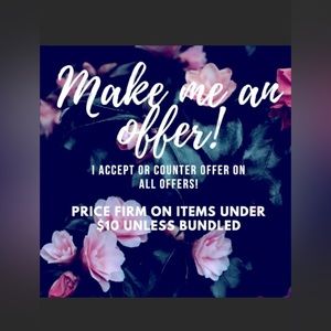 Make an offer! If you bundle 3 items I will discount 25% and lower the shipping.